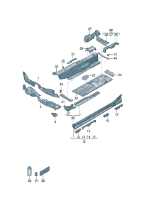 5QE801251G-Beam assy-lwr None position: