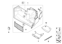51479118748-Support, luggage deck, rh