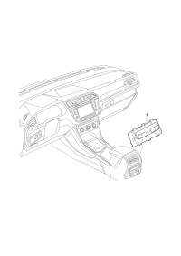 12D907049A-Display and operation unit and control unit of electronic control air conditioner