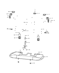 6511626AA-RETAINER SEAT CUSHION TO FLOOR PAN