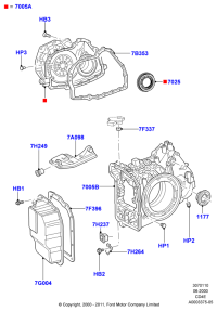 F3RP7H260AA-Gasket, r/lh, YL8P-A *, YL8P-E *, 2L8P-C *, 2L8P-E *, ESCAPE (2WD)