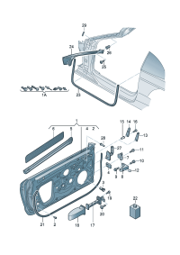8V7831051-Door assy-rr, lh Location for common use: