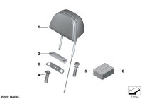 52107497642-Headrest, comfort pattern leather
