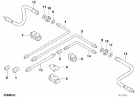 34326755674-COOLING PIPE/E34/39/E38/X5