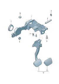 8W1723117C-Bracket, pedal