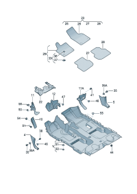 5C7863083A82V-Cover, instrument panel, lower (ti black)
