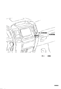 8395060050-LAMP ASSY, PASSENGER SEAT BELT WARNING