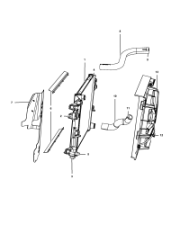 55037969AB-Shroud, fan & motor