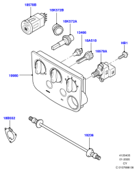 3N2119980AA-Control assy-heater