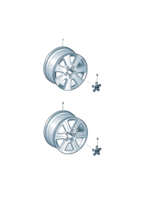 4L0601025BJ-Wheel rim-aluminium alloy  Colour code:
