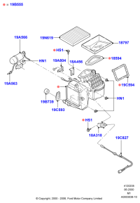 YL8Z19N619AB-Accessory, air cleaner-cab