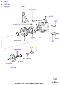 4L8E19N624BA-Spacer, pivot mtg
