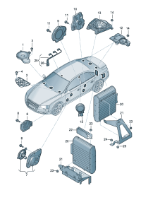 4H0035307-Midrange assy For installation of hi-fi-terminal-speaker system The model of