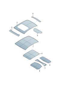 19D817101-Roof top For car models with sliding roof