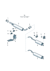 180253181BC-Muffler & fr Muffler assy-rr  Add-contain position:   D  -21.11.2016