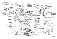 7910608011-Leg sub-assy, no.1 seat, rh/lh