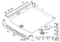 51476981041-Support, luggage deck, rh/lh