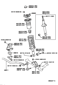 481313A130-SPRING, FRONT COIL, LH