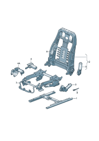 8E0959706A-Drive, for lumbar support Adjuster assy-vertical