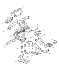 24107356-Duct assy, instrument panel