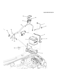 95421867-Cable assy-battery (incl. 12,15, 17)