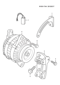 4651AE31000102A-Bracket assy-compressor
