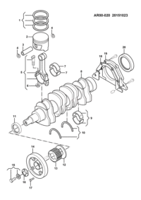 24512579-RING SET PISTON