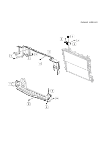 86824661-Bracket, radiator