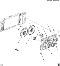 15780788-SHROUD KIT,ENG COOLING FAN(INCLS 1,2,4,6,7,11)(5/7 FAN BLADES)