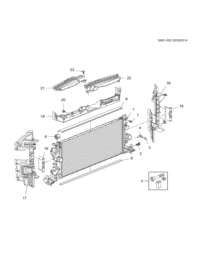 13404724-Plate, radiator side deflector
