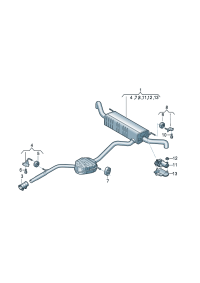 4M0253181BD-Muffler & ctr Muffler assy-rr  D-07.11.2016