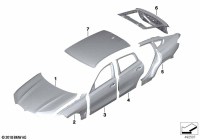 51765A11EF4-Gasket, trunk lid