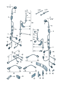 7L6971341T-Duct-cable For back door lid Garnish, rr. hatch
