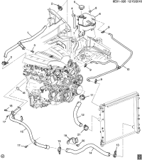 89023435-Hose, radiator inlet (incl 11,21) (AC-DELCO #89023435)