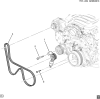 12651112-BELT,W/PMP & A/C CMPR & GEN(ACDelco #12651112)