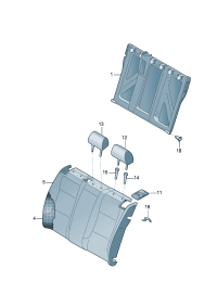 34D885805AFLWR-Back cover (textile), ti