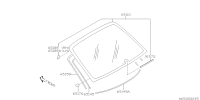 65109AG030-WINDOW GL ASSY R