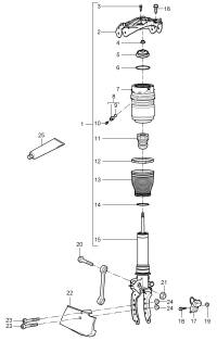 95534303342-Strut-shock absorber (Assy) See workshop manual Refer to assy grouping 4  Deprecated parts