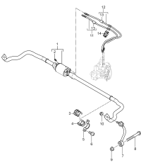 95533379300-Bracket, stabilizer support Upr u