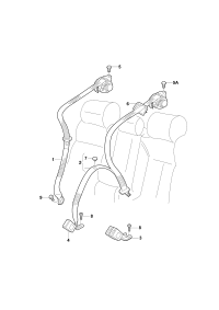 11D857805A-Belt assy-auto 3 point