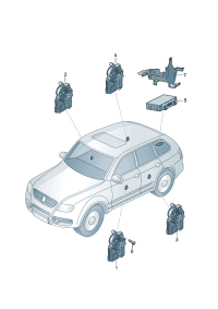 7L0959933F-Comfortable/handy system Center cont unit  Retainer * order box with only color mark * * *