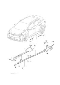 11D853855-Garnish assy-s/rail lwr