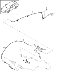 97011004576-Hose vacuum Vacuum pump Valve, reverse