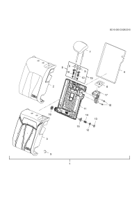 13405091-Bezel-rr seat back latch release knob