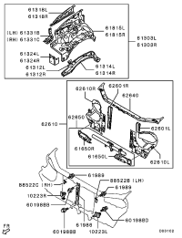 5215A263-SUPPORT,HEADLAMP,LH