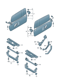 7P0857551D-Double sunvisor & roof Mirror with illumination & Cover   D  -26.05.2014