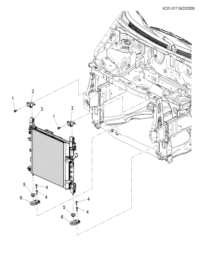 95191691-Bracket, radiator lower