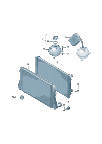 5K0121253F-RADIATOR VW-BORA/AUDI/SKODA