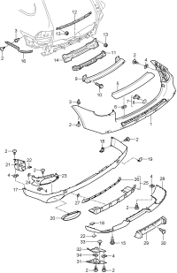 95550541111-PLATE-TRUNK,REAR