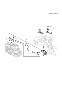 84379888-Handle, a/t control lever